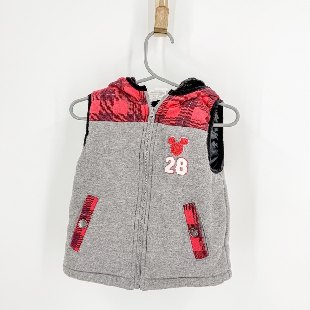 Disney Gray and Red Kids Vest